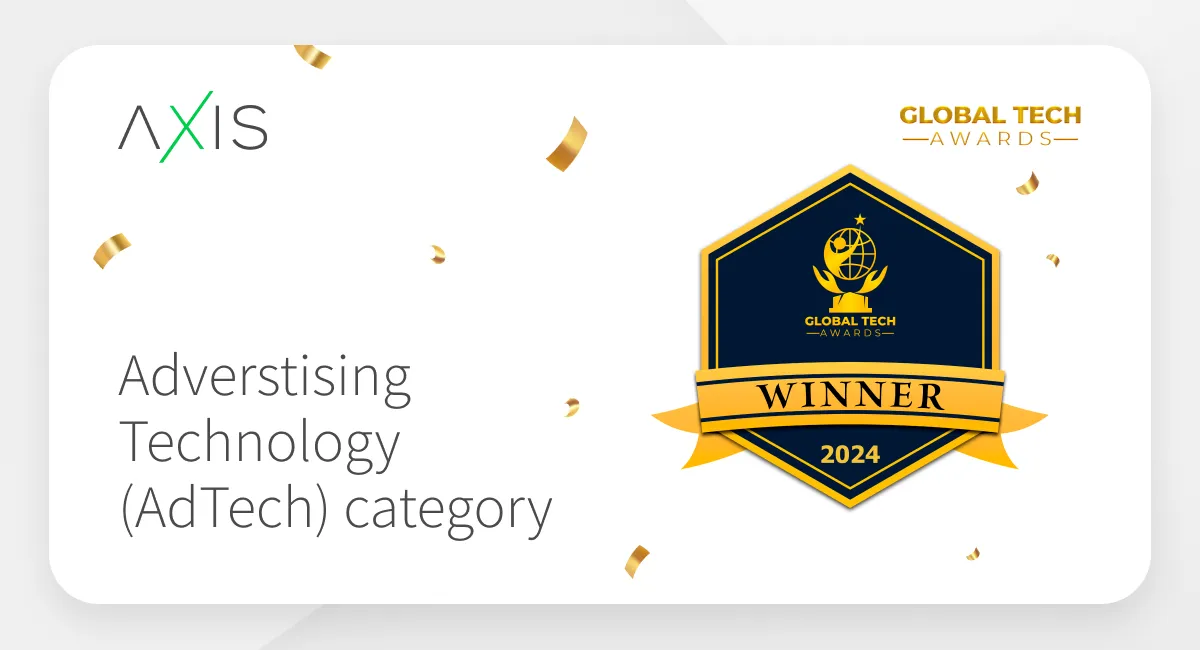 Axis Programmatic Platform Wins Global Tech Award for Best Advertising Technology (AdTech)